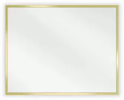 Vonios veidrodis Mexen Loft, 50 x 40 cm, Gold