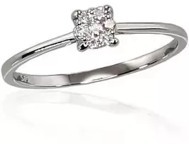 Auksinis žiedas su deimantais Diamond Sky "Solitaire VI"