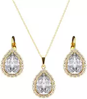 Diamond Sky Jewelry Papuošalų rinkinys moterims DiamondSky „Celestial Drop“ su Swarovski kristalais