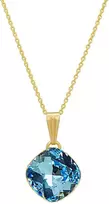 Diamond Sky Jewelry Kaklo papuošalas moterims DiamondSky Glare IV (Aquamarine Mėlyna) su Swarovski kristalais