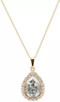 Diamond Sky Jewelry Kaklo papuošalas moterims DiamondSky Celestial Drop (Sidabrinis Patina) su Swarovski kristalais