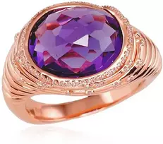 Auksinis žiedas su deimantais moterims Diamond Sky „Lourdes“