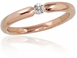 Auksinis žiedas su deimantais moterims Diamond Sky „New Classic II“