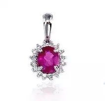 Diamond Sky Jewelry Auksinis pakabukas "Ferro V" iš raudono 585 prabos aukso