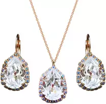 Diamond Sky Jewelry Papuošalų rinkinys moterims DiamondSky „Celestial Drop III“ su Swarovski kristalais