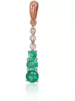 Diamond Sky Jewelry Auksinis pakabukas su deimantais Diamond Sky "Camellia IV"