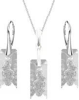 Diamond Sky Jewelry Sidabrinis papuošalų rinkinys moterims DiamondSky „Growing Crystal II“ su Swarovski kristalais