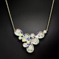 Diamond Sky Jewelry Kaklo papuošalas moterims DiamondSky "Fillory Magic (Aurore Boreale)" su Preciosa kristalais