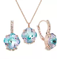 Diamond Sky Jewelry Papuošalų rinkinys moterims DiamondSky "Crete (Vitrail Light)" su Preciosa kristalais
