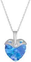 Diamond Sky Jewelry Kaklo papuošalas moterims DiamondSky "Cupid (Aquamarine AB)" su Swarovski kristalais