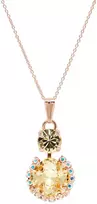 Diamond Sky Jewelry Kaklo papuošalas moterims Diamond Sky "Glare (Jonquil)" su Preciosa™ kristalais
