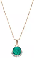 Diamond Sky Jewelry Kaklo papuošalas moterims Diamond Sky "Clarice V (Emerald)" su Preciosa™ kristalais