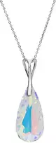 Diamond Sky Jewelry Sidabrinis kaklo papuošalas moterims DiamondSky „Rainbow Waterfall (Aurora Borealis)“ su Swarovski kristalais