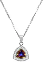Diamond Sky Jewelry Sidabrinis kaklo papuošalas moterims DiamondSky „Elemental Magic (Volcano)“ su Swarovski kristalais