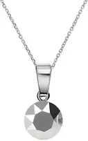 Diamond Sky Jewelry Sidabrinis kaklo papuošalas moterims DiamondSky „Classic (Light Chrome)“ su Swarovski kristalais