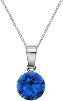 Diamond Sky Jewelry Sidabrinis kaklo papuošalas moterims DiamondSky „Classic (Capri Mėlyna)“ su Swarovski kristalais