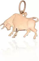 Auksinis pakabukas "Taurus II" iš raudono 585 prabos aukso