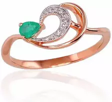 Auksinis žiedas su deimantais moterims Diamond Sky „Grotex III“