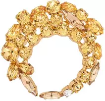 Diamond Sky Jewelry Segė moterims DiamondSky "Crystal Branch (Golden Topaz / Colorado Topaz)" su Swarovski kristalais