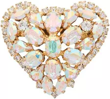 Diamond Sky Jewelry Segė moterims DiamondSky "Crystal Heart II (Aurora Borealis)" su Swarovski kristalais