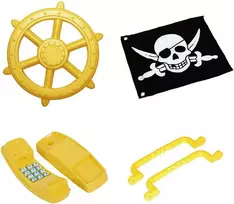 Žaislų rinkinys “Piratų laivas”, geltonas