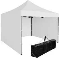 Bipohome Ekspress prekybos paviljonas 3x3 m 3 sienos baltos spalvos