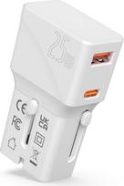 VALUE USB-Reiseladegerät, EU/UK/US, 2x USB (A+C), 25W - VALUE USB-Reiseladegerät - EU/UK/US