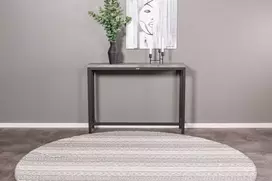 Venture Design Šoninis stalas, Rise, 110x30x80 cm, Juodas