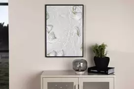 Venture Design Plakatas, Baltos rožės, 30x40 cm, Baltas