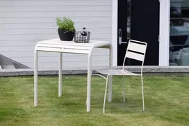 Venture Design Kavinės staliukas, Borneo, 70x70 cm, kreminė spalva