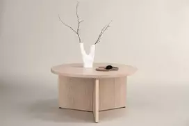 Venture Design Kavos staliukas, Saltö mažas, ø65 cm, balintas
