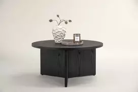 Venture Design Kavos staliukas, Saltö mažas, ø65 cm, juodas
