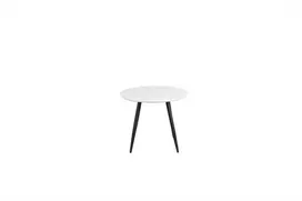 Venture Design Valgomojo stalas, Plaza apvalus Valgomojo stalas ø60 XXS, Baltas/Juodas