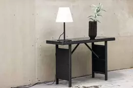 Venture Design Šoninis stalas, Padova, 120x40 cm, Juodas