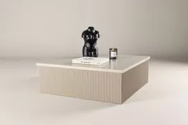 Venture Design Sofos stalas, Lenox, 90x90 cm, Beždžionės