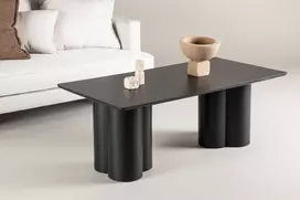 Venture Design Staliukas prie sofos, Olivia, 120x60 cm, Juodas