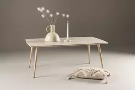 Venture Design Kavos staliukas, Plaza, 120x70 cm, balta kalkė