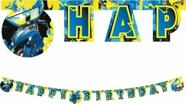 Globos Europe Bv GoDan Gimtadienio reklamjuostė sienai Betmeno dekoratyvinė spalvinga