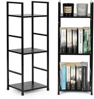 Modernhome Moderni lentyna, metalinis rėmas, LOFT, juoda