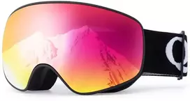 Qunature Juodi slidinėjimo akiniai vaikams (dydis M/L) – Juodi