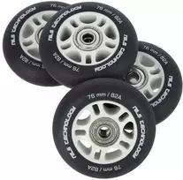 PU 76x24 82A MATTE Juodas (4 vnt.) + ABEC-9 (8 vnt.) NILS EXTREME RINKINYS