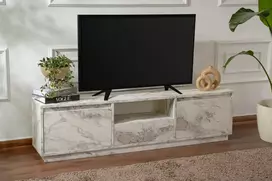 TV staliukas Asir Dalelių plokštė, Vanguard - Fressia marmuras, 160x42x29,5 cm