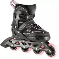NA11008 Juodas-RAUSVAS DYDIS. M (35-38) NILS EXTREME INLINE pačiūžos