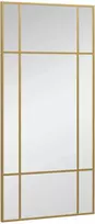 HOMCOM Sieninis veidrodis 110 x 50 cm dekoratyvinis veidrodis su metaliniu rėmu, stačiakampis veidrodis miegamajam, vonios kambariui, aukso spalvos