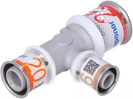 Uponor S-PRESS PLUS TEE RAUDONA PPSU 25-16-20