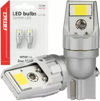 LED lemputės Canbus T10 W5W 2SMD 3570 baltos 12V 24V amio-04256