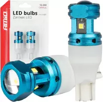 LED lemputės Canbus T15 W16W 4SMD 1860XS baltos 12V 24V amio-04251