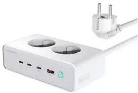 4smarts 6in1 65W GaN baltas ilgintuvas