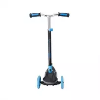 EVO sulankstomas reguliuojamas 3 ratų vaikiškas paspirtukas Rainbow Blast mini Cruiser mėlynai švytintis denis