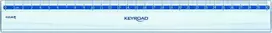 Keyroad KEYROAD plastikinė liniuotė, 30cm, skaidri, 24 vnt, dėžutė